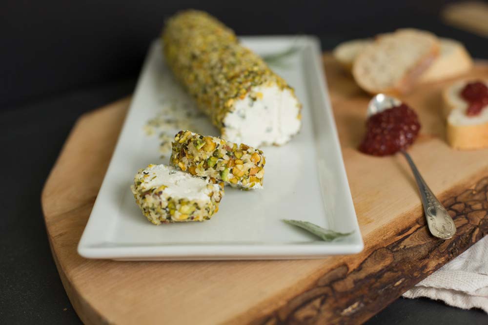 Crusted Goats Cheese With Chia Seeds Is Delicious.