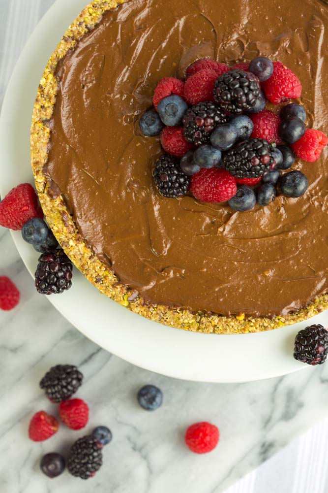 Delicious Peace Naturals chocolate mousse cake.